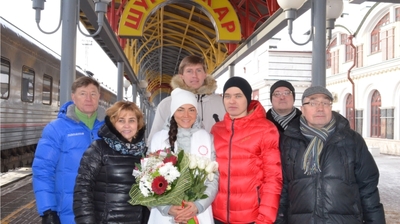 Участница зимних Олимпийских игр Татьяна Акимова вернулась домой из Пхенчхана