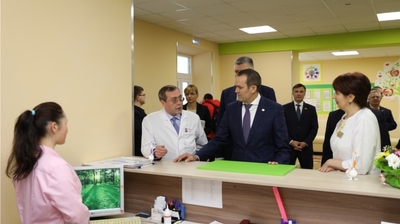 В Чувашии на средства из резервного фонда Президента РФ проведен капитальный ремонт поликлиники Республиканской детской клинической больницы