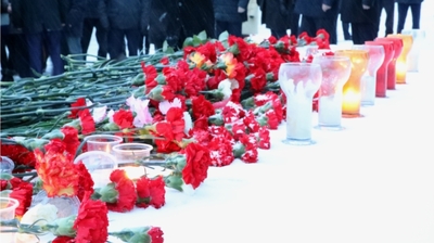 В Чебоксарах почтили память погибших при пожаре в Кемерово